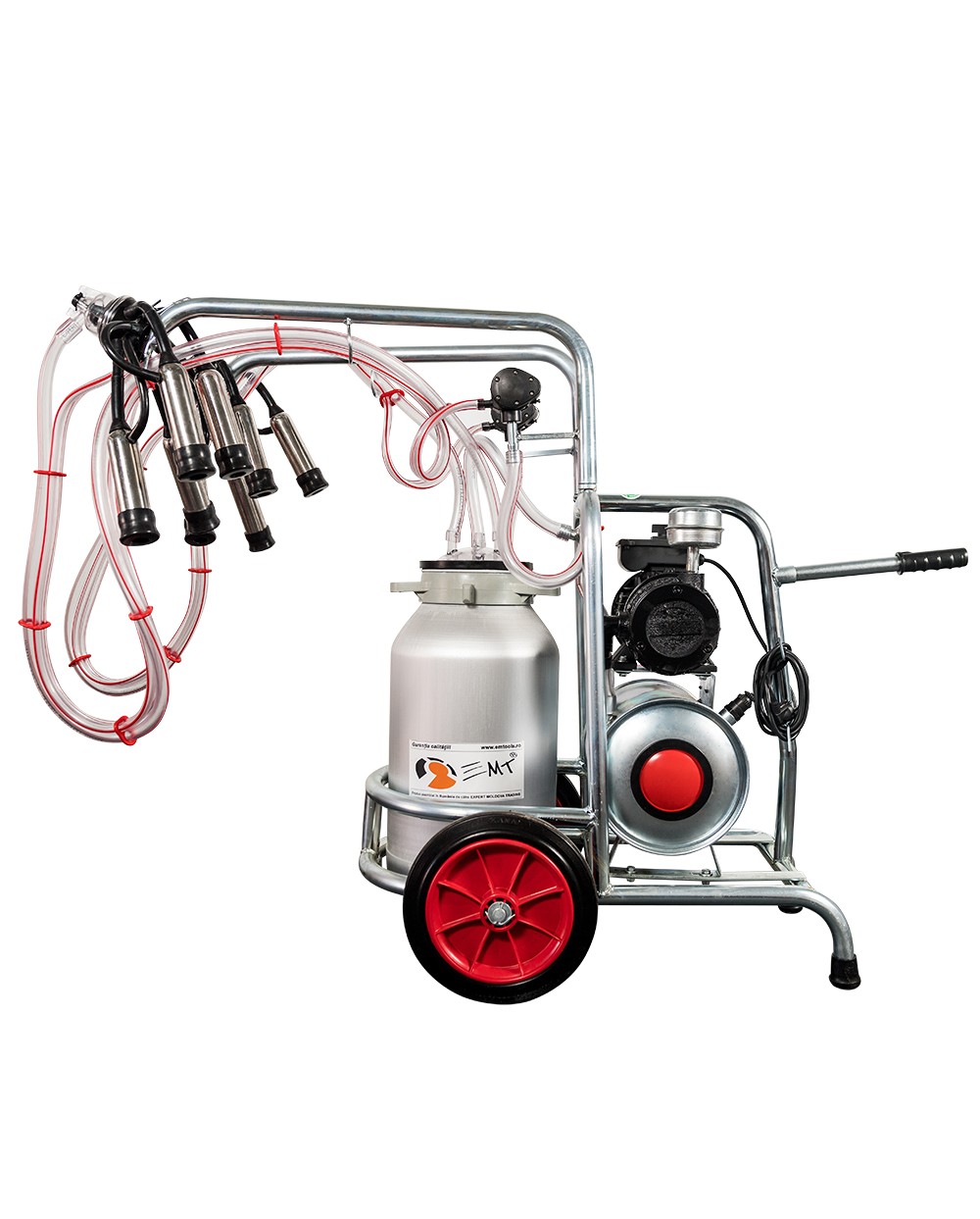 Aparat de muls vaci EMT 2 posturi, 1 bidon...