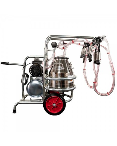 Aparat de muls vaci EMT 2 posturi, 2 bidoane inox 25... 2