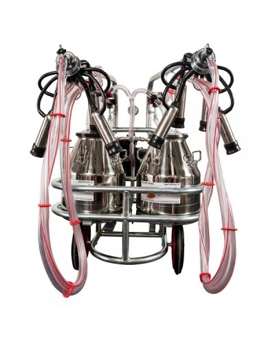 Aparat de muls vaci EMT 2 posturi, 2 bidoane inox 40...