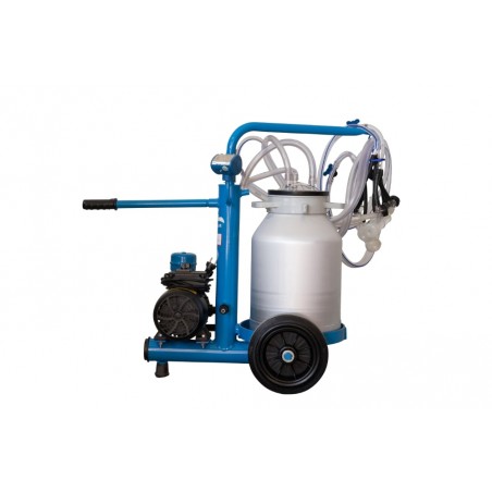 APARAT DE MULS OI SAU CAPRE EMT BLUE 2 POSTURI, 1 BIDON ALUMINIU 30 LITRI