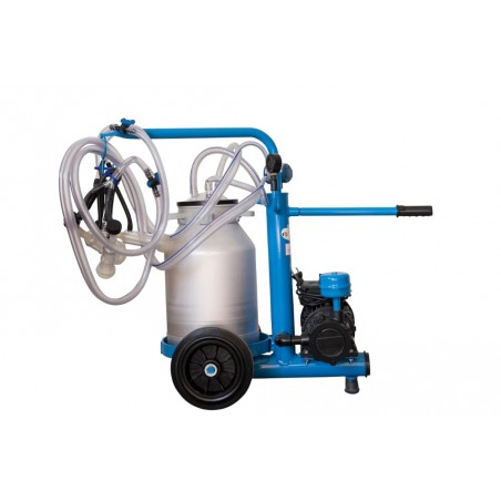 APARAT DE MULS OI SAU CAPRE EMT BLUE 2 POSTURI, 1 BIDON ALUMINIU 30 LITRI