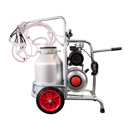 APARAT DE MULS OI SAU CAPRE EMT 2 POSTURI, 1 BIDON ALUMINIU 30 LITRI