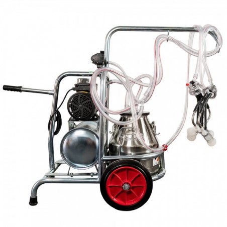 APARAT DE MULS OI SAU CAPRE EMT CU 2 POSTURI, 1 BIDON INOX 40 LITRI