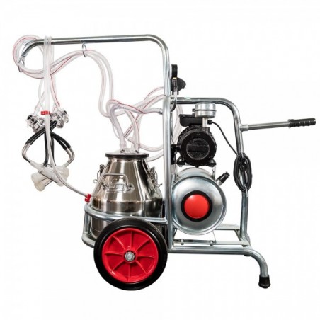 APARAT DE MULS OI SAU CAPRE EMT CU 2 POSTURI, 1 BIDON INOX 40 LITRI