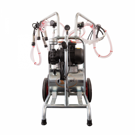 APARAT DE MULS MIXT VACI, OI SI CAPRE CU 3 POSTURI, 1 BIDON INOX 25 LITRI