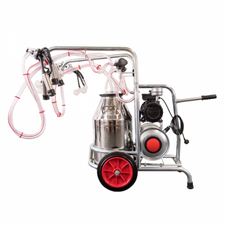 APARAT DE MULS MIXT VACI, OI SI CAPRE CU 3 POSTURI, 1 BIDON INOX 40 LITRI