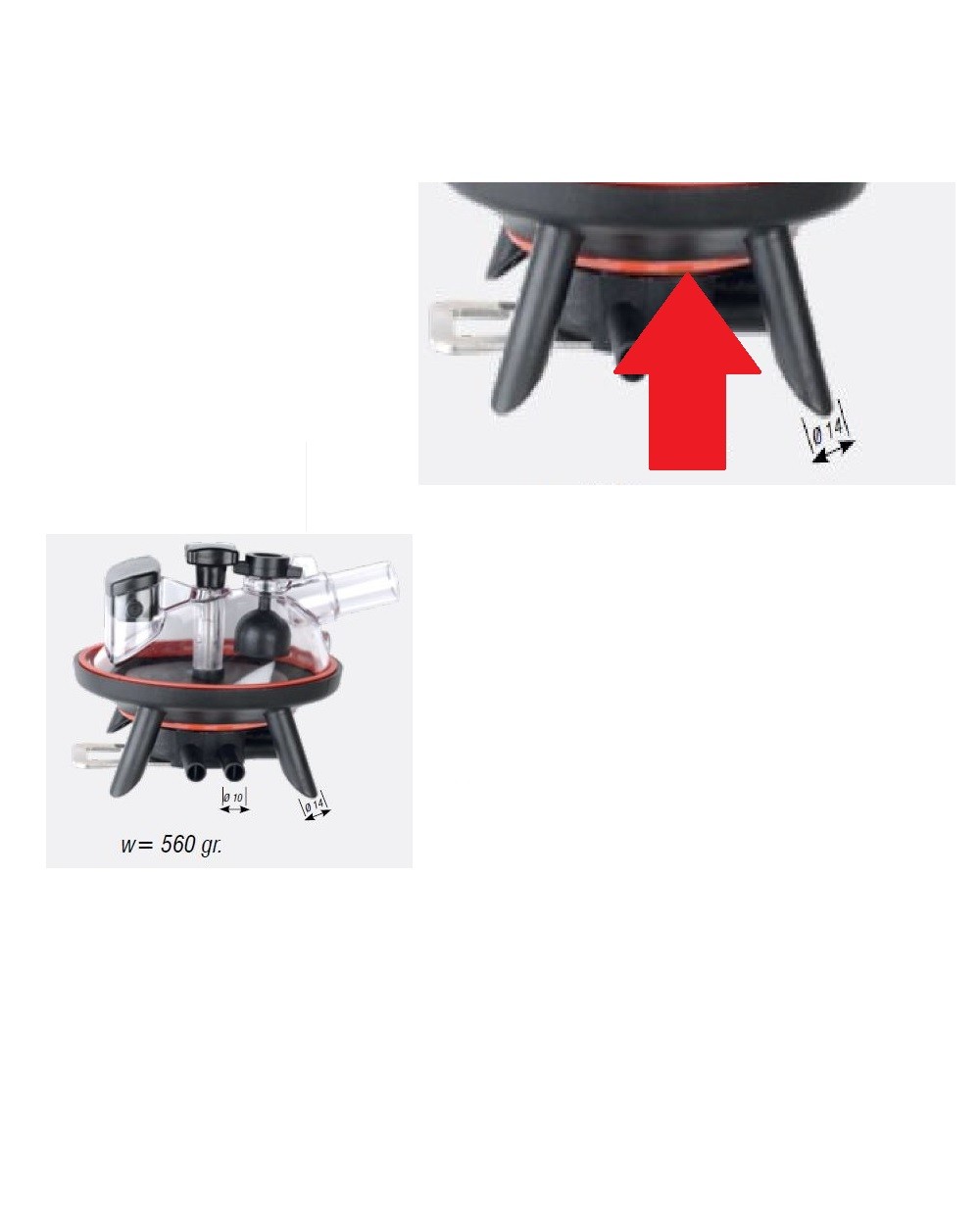 Garnitura gheara colector 240CC