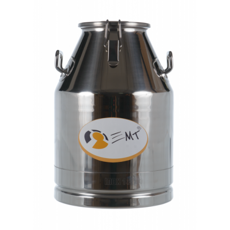 Bidon inox cu capac si clipsuri de prindere, inchidere etansa, volum 25 LITRI