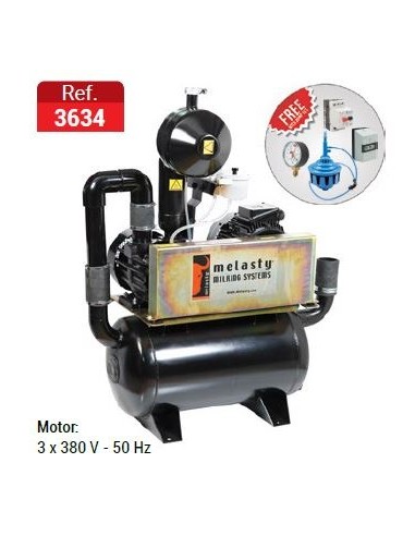 POMPA VACUUM PENTRU SALI DE MULS- 1500/1900 L - 380 V - 50 HZ - 5.5 KW(ULEI)