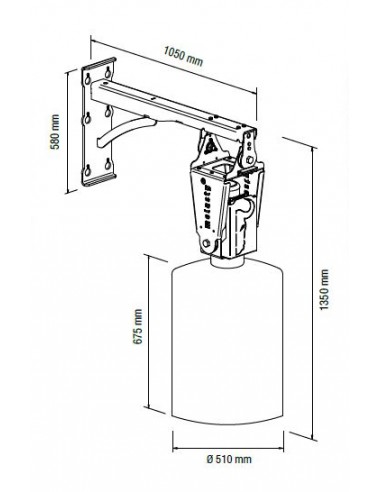 Perie electrica rotativa pentru ingrijirea vacilor