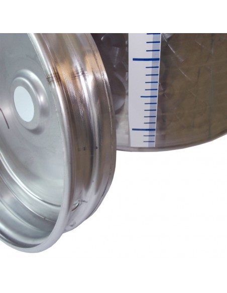 Cisterna inox pentru fermentare si stocare vin Marchisio SPA, capac flotant cu garnitura