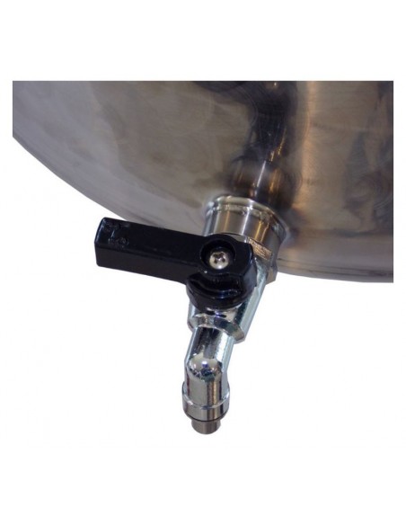 Cisterna inox pentru stocare vin Marchisio SPO, capac antipraf si capac flotant cu ulei de parafina