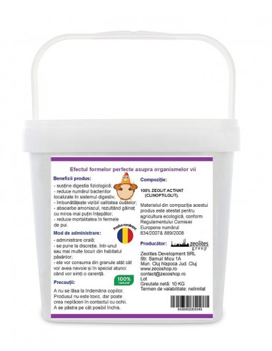 Aditiv furajer pentru pasari granulat, 10 kg