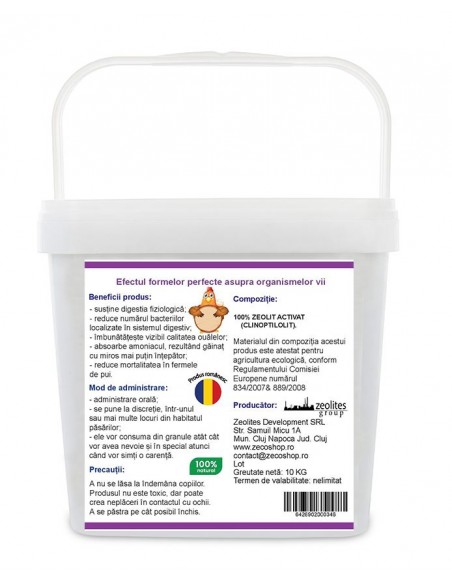 Aditiv furajer pentru pasari granulat, 10 kg