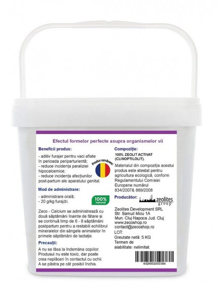 Calcium (hipocalcemii), 5 kg