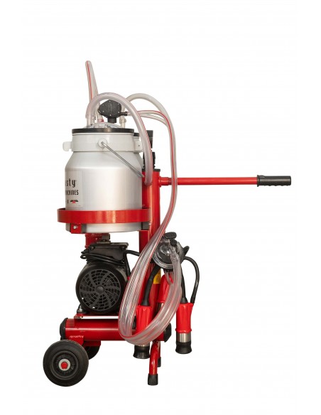 Aparat de muls vaci micro 1 post, 2 bidoane aluminiu 10 litri