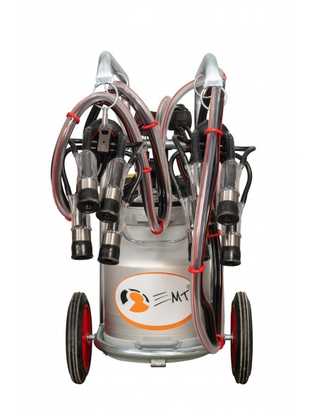 Aparat de muls bovine MELASTY cu cadru galvanizat 2 posturi si 1 bidon aluminiu 40 litri(ULEI)