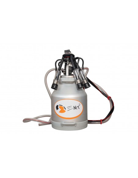 Bidon aluminiu 30 litri pentru sistem fix de muls (complet echipat) - vaci, oi, capre