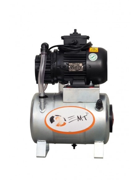 Kit motor cu pompa de vid si butelie vacuum completa (ULEI) - 0,55 KW/220 V pt. mulgatori