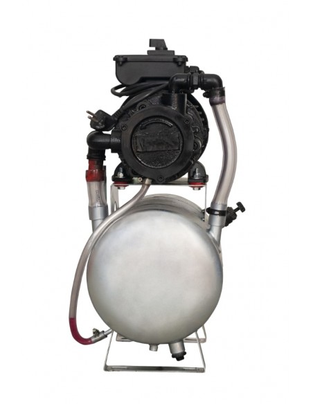 Kit motor cu pompa de vid si butelie vacuum completa (ULEI) - 0,55 KW/220 V pt. mulgatori