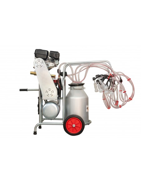 APARAT DE MULS CAPRE SAU OI MELASTY CU MOTOR TERMIC SI MOTOR ELECTRIC CU 4 POSTURI, 1 BIDON ALUMINIU 20 LITRI