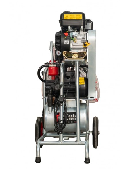 APARAT DE MULS CAPRE SAU OI MELASTY CU MOTOR TERMIC SI MOTOR ELECTRIC CU 4 POSTURI, 1 BIDON INOX 20 LITRI