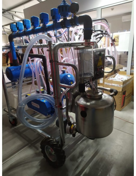 Sala de muls oi sau capre mobila 12 posturi( PULSATOARE ELECTRONICE)