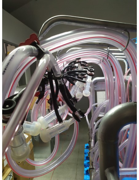 Sala de muls oi sau capre mobila 12 posturi( PULSATOARE ELECTRONICE)