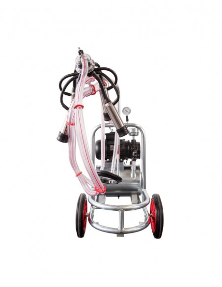 Aparat de muls vaci EMT 1 post, fara bidon, sasiu galvanizat