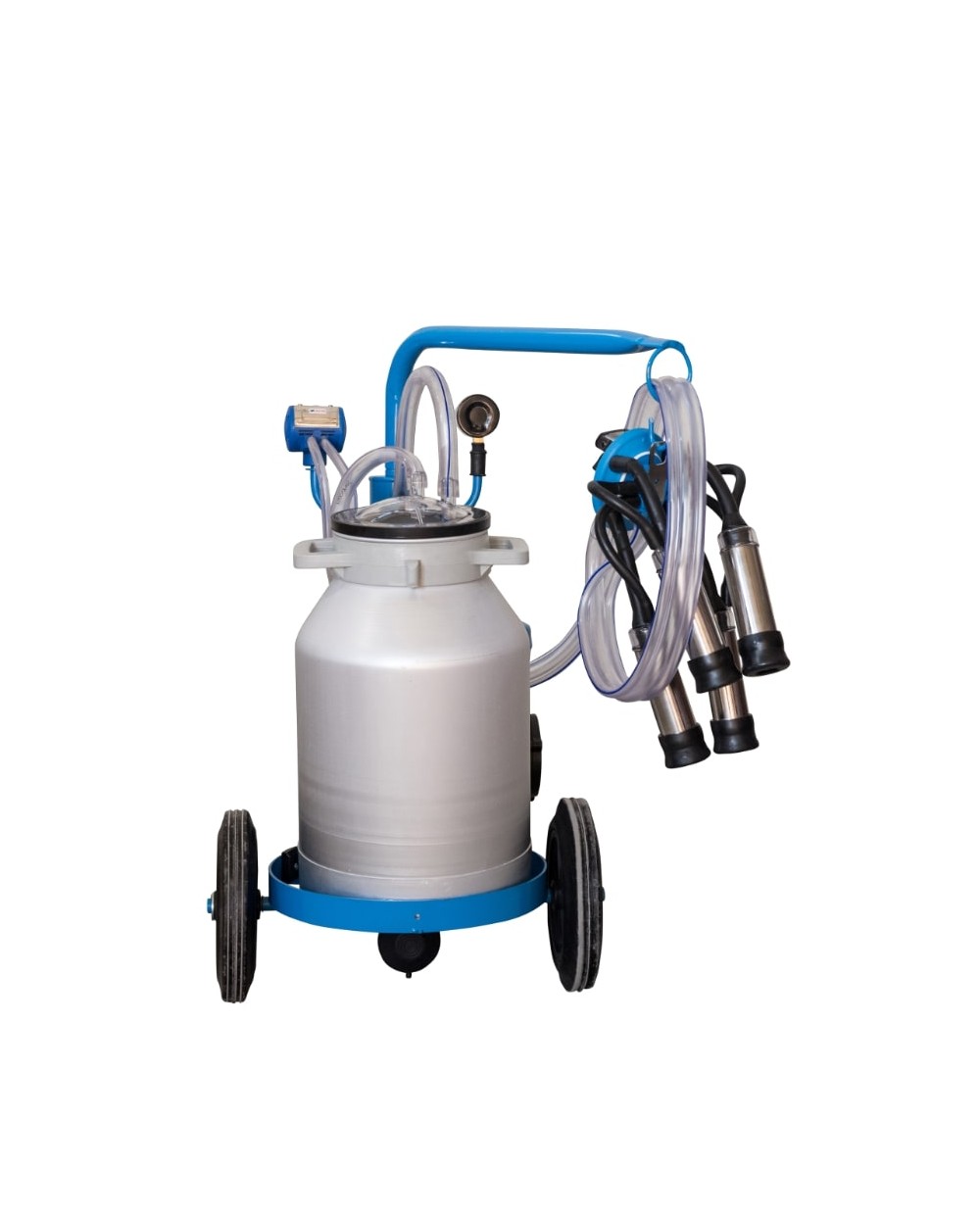 Aparat de muls bovine EMT Blue cu 1 post si 1 bidon aluminiu 20 litri