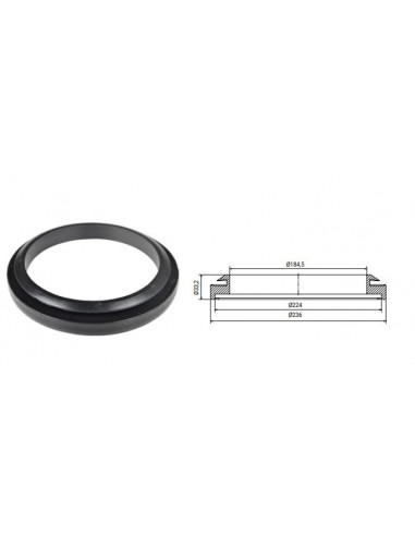 Garnitura capac plastic cu 3 iesiri pentru bidon mulgatoare Ø210 MM