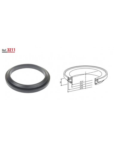 Garnitura capac plastic cu 2/3 iesiri pentru bidon mulgatoare Ø180 MM