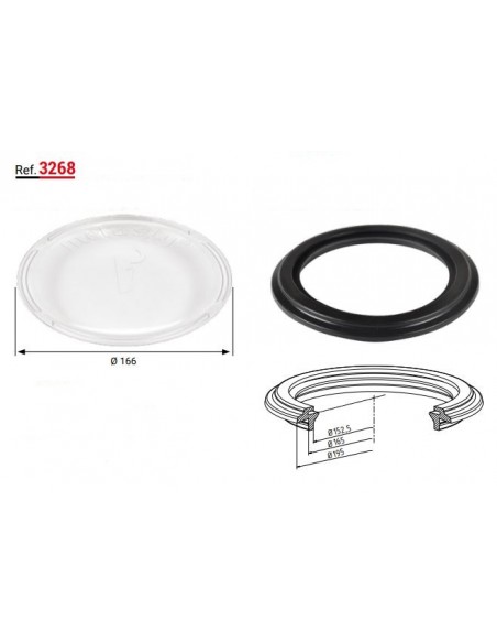 Capac si garnitura butelie vacuum 18 L