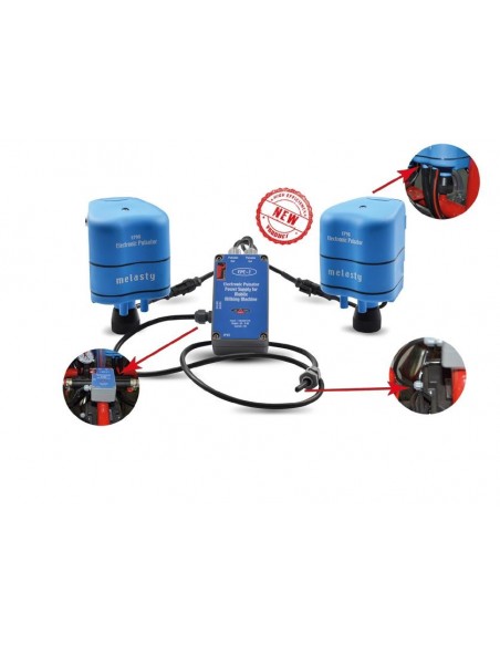 Kit conversie pulsator electronic EP90 MM - vaci pentru aparat de muls cu 2 posturi