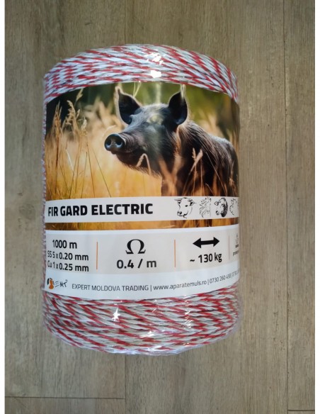 Fir gard electric 1000 M - 130 KG, 0.4 Ω/M, SS 5X0.2 MM, Cu 1X0.25 MM