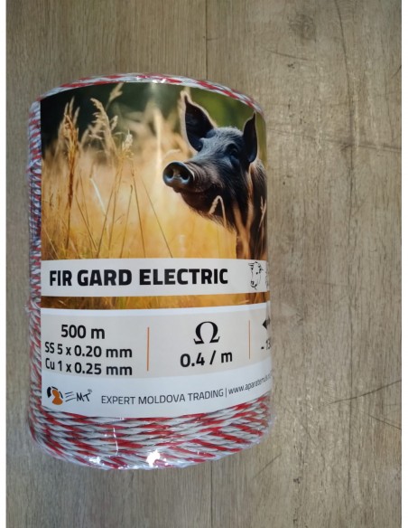 Fir gard electric 500 M - 130 KG, 0.4 Ω/M, SS 5X0.2 MM, Cu 1X0.25 MM
