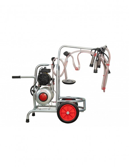 Aparat de muls vaci EMT 1 post, fara bidon, sasiu galvanizat( ULEI)