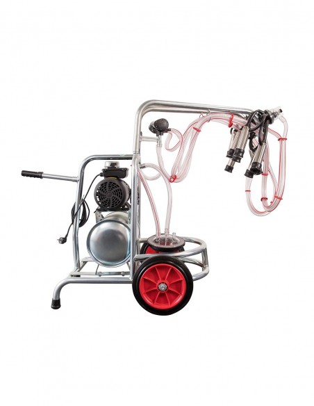 Aparat de muls vaci EMT 2 posturi si loc de 1 bidon, sasiu galvanizat