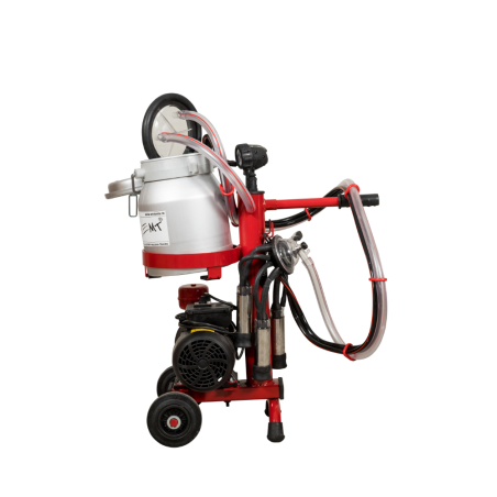 Aparat de muls vaci micro 1 post, 1 bidon aluminiu 10 litri