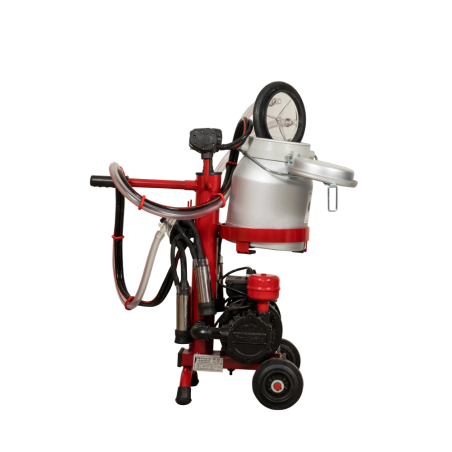 Aparat de muls vaci micro 1 post, 1 bidon aluminiu 10 litri