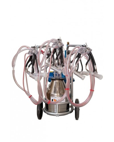 APARAT DE MULS OI SI CAPRE CU 6 POSTURI, 1 BIDON INOX 30 L