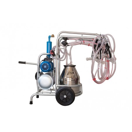 APARAT DE MULS OI SI CAPRE CU 6 POSTURI, 1 BIDON INOX 30 L