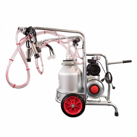 APARAT DE MULS MIXT VACI, OI SI CAPRE CU 3 POSTURI, 1 BIDON ALUMINIU 20 LITRI