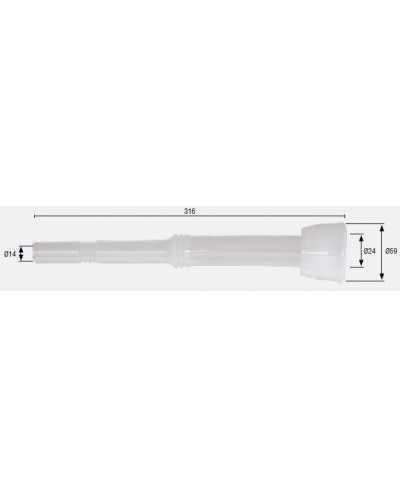 Manson lung din silicon pentru bovine