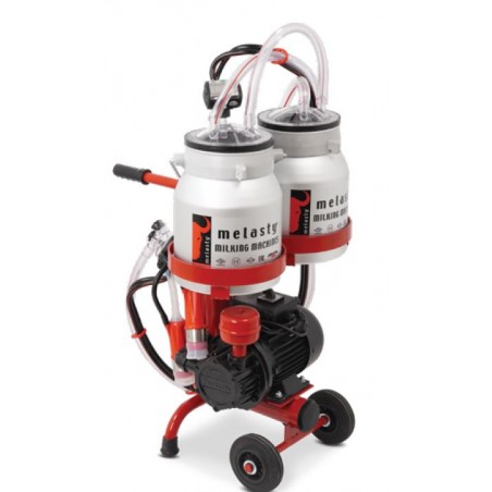 Aparat de muls vaci micro 1 post, 2 bidoane aluminiu 10 litri