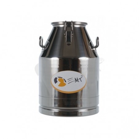 Bidon inox cu capac si clipsuri de prindere, inchidere etansa, volum 20 LITRI