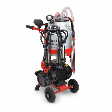 Aparat de muls vaci micro 1 post, 1 bidon aluminiu 10 litri