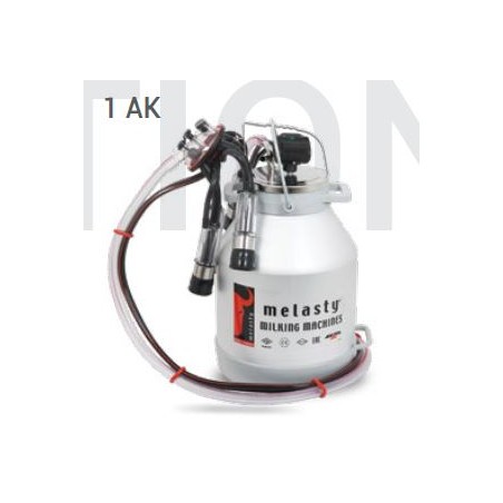 Bidon aluminiu 30 litri pentru sistem fix de muls (complet echipat) - vaci, oi, capre